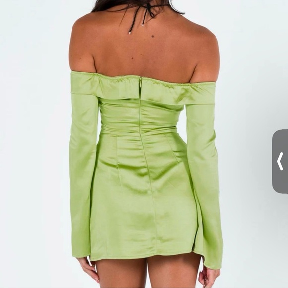 Princess Polly MAYLA CORSET MINI DRESS IN GREEN Size 4 - Picture 2 of 4